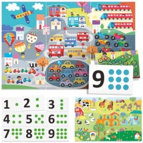 Cartonase Tactile Montessori cu Numere 2-4 ani